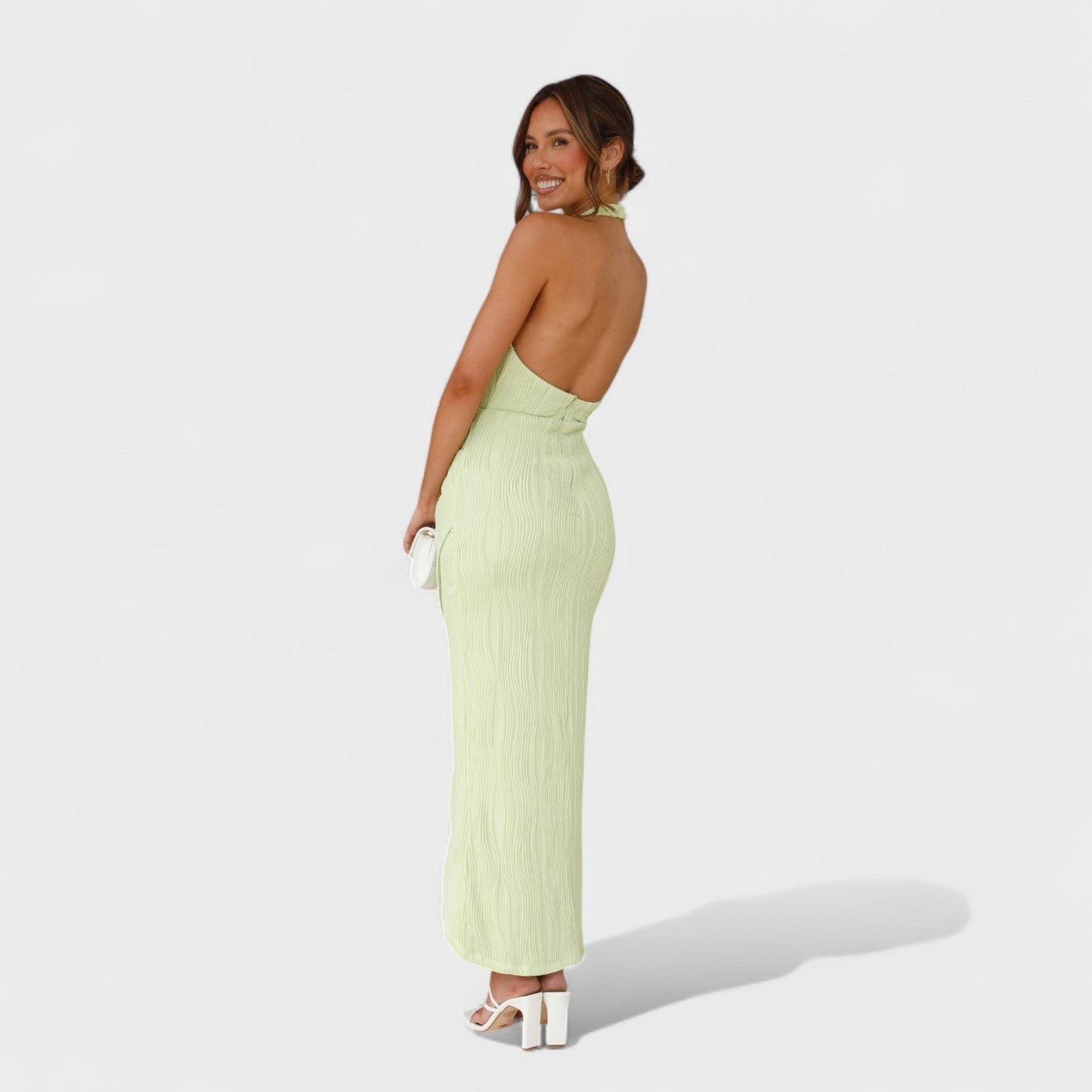 Camila - Vestido Longo com Pregas