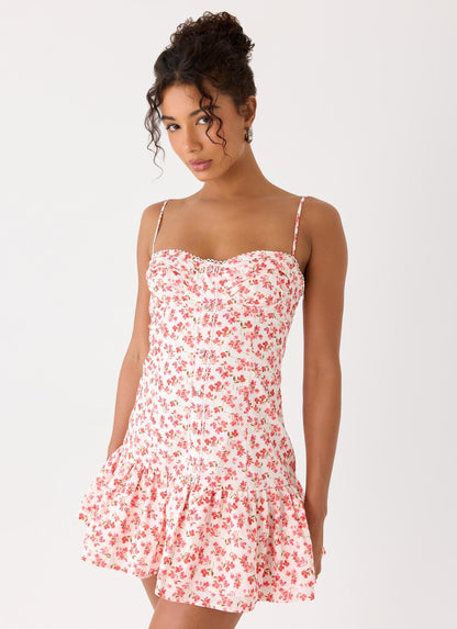 Vestido Mini Loulette - Rosa Pastel