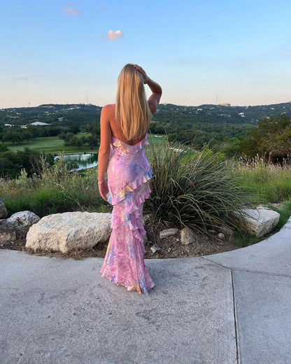 Julieta - Vestido Longo com Babados