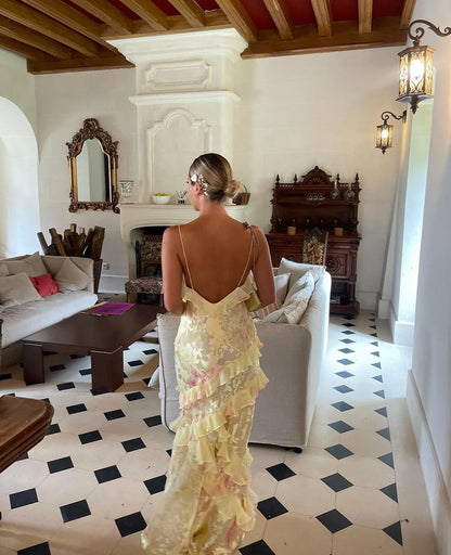 Julieta - Vestido Longo com Babados
