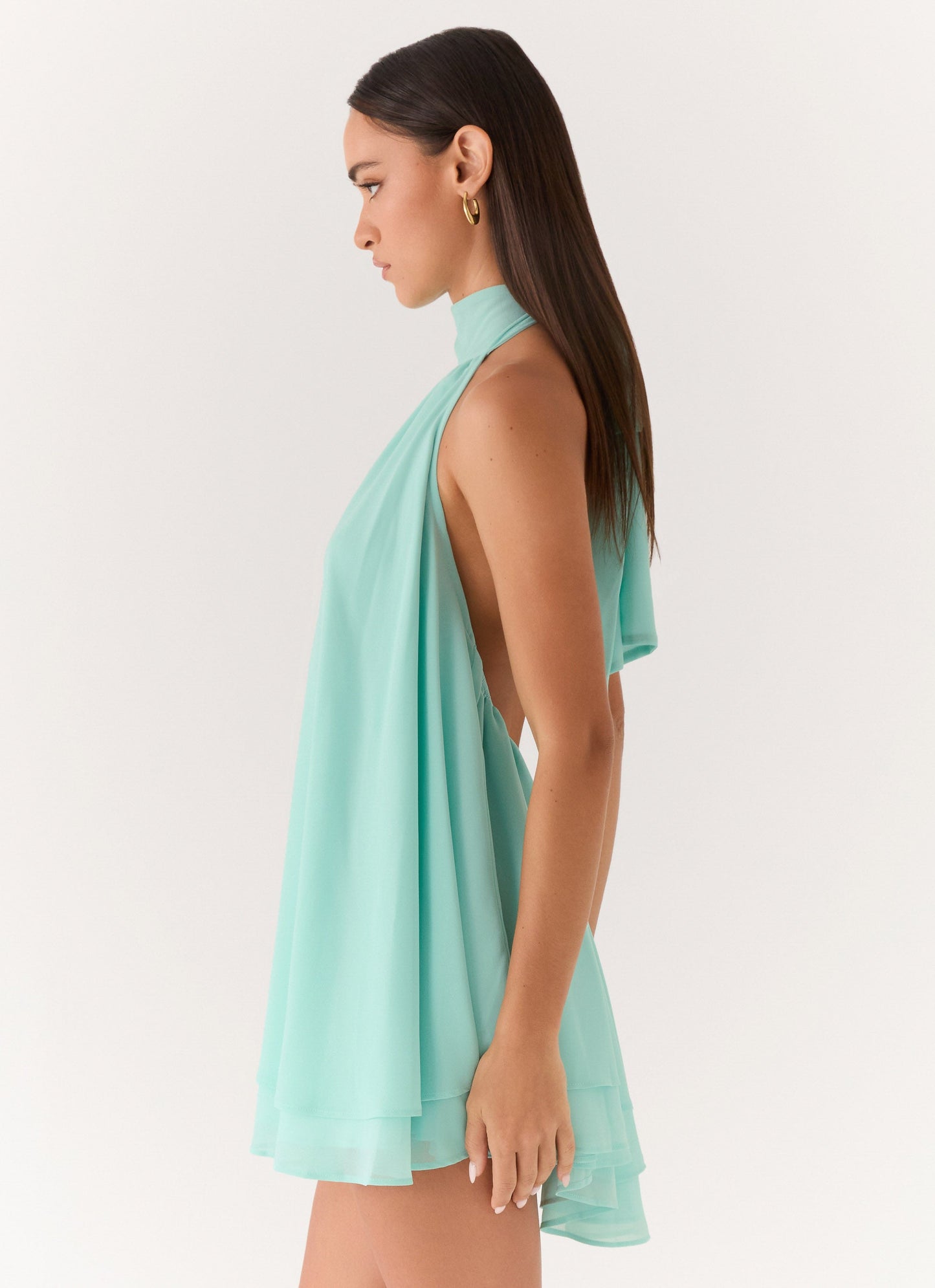 Mini Halter Dress Lyrah - Mint