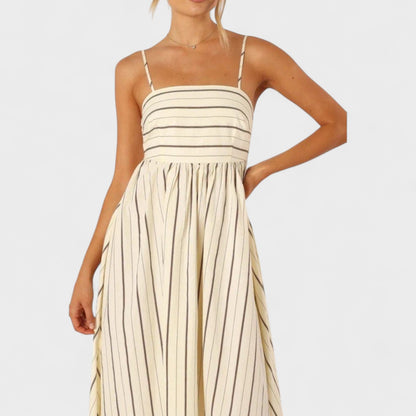 Isabel - Vestido Longo Listrado