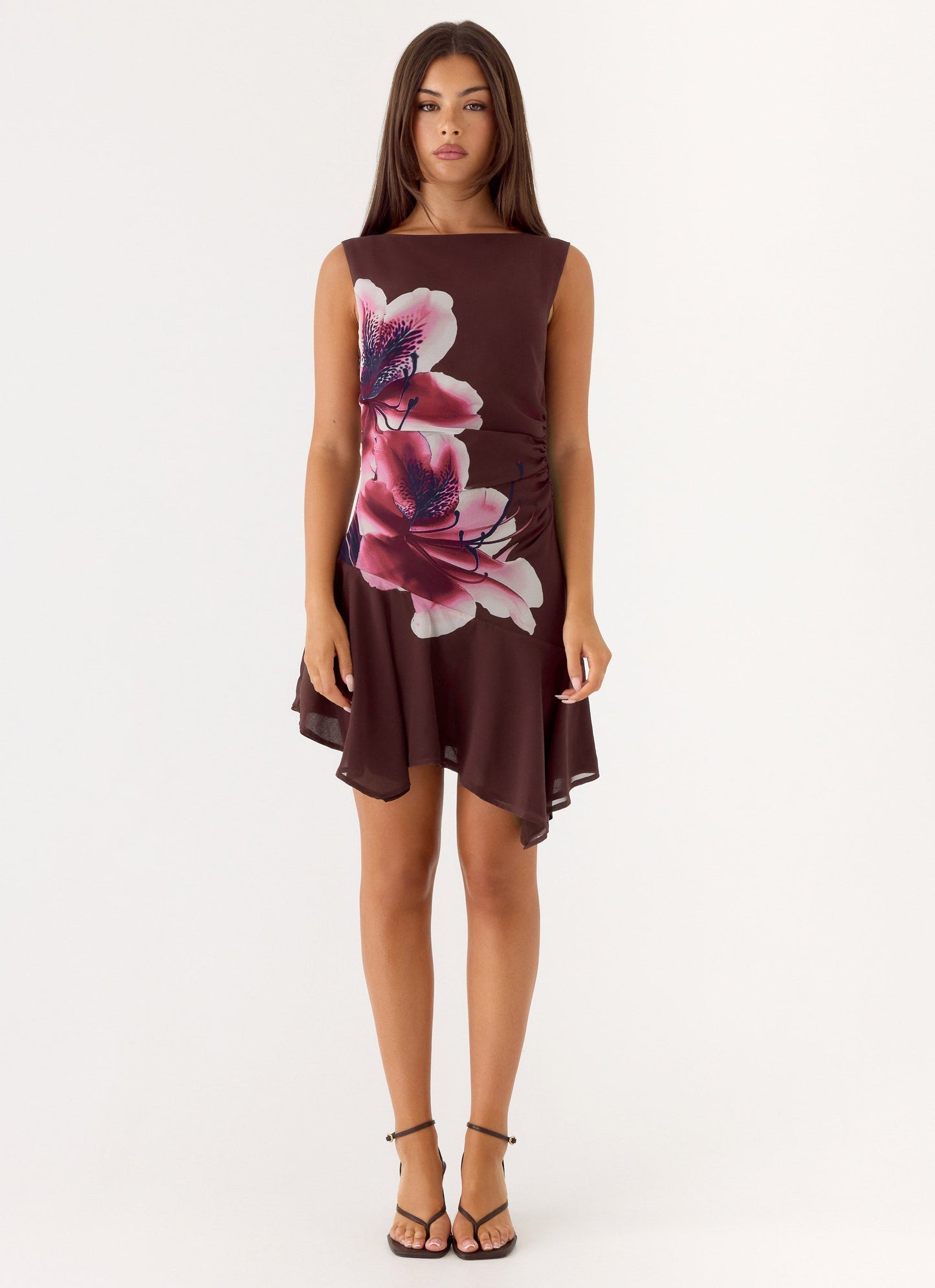 Vestido Mini Assimétrico Maris - Estampa Velvet Bloom