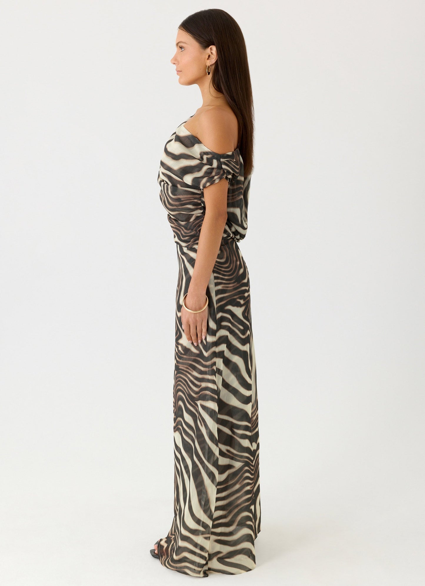 Maxi Dress with Zebra Print