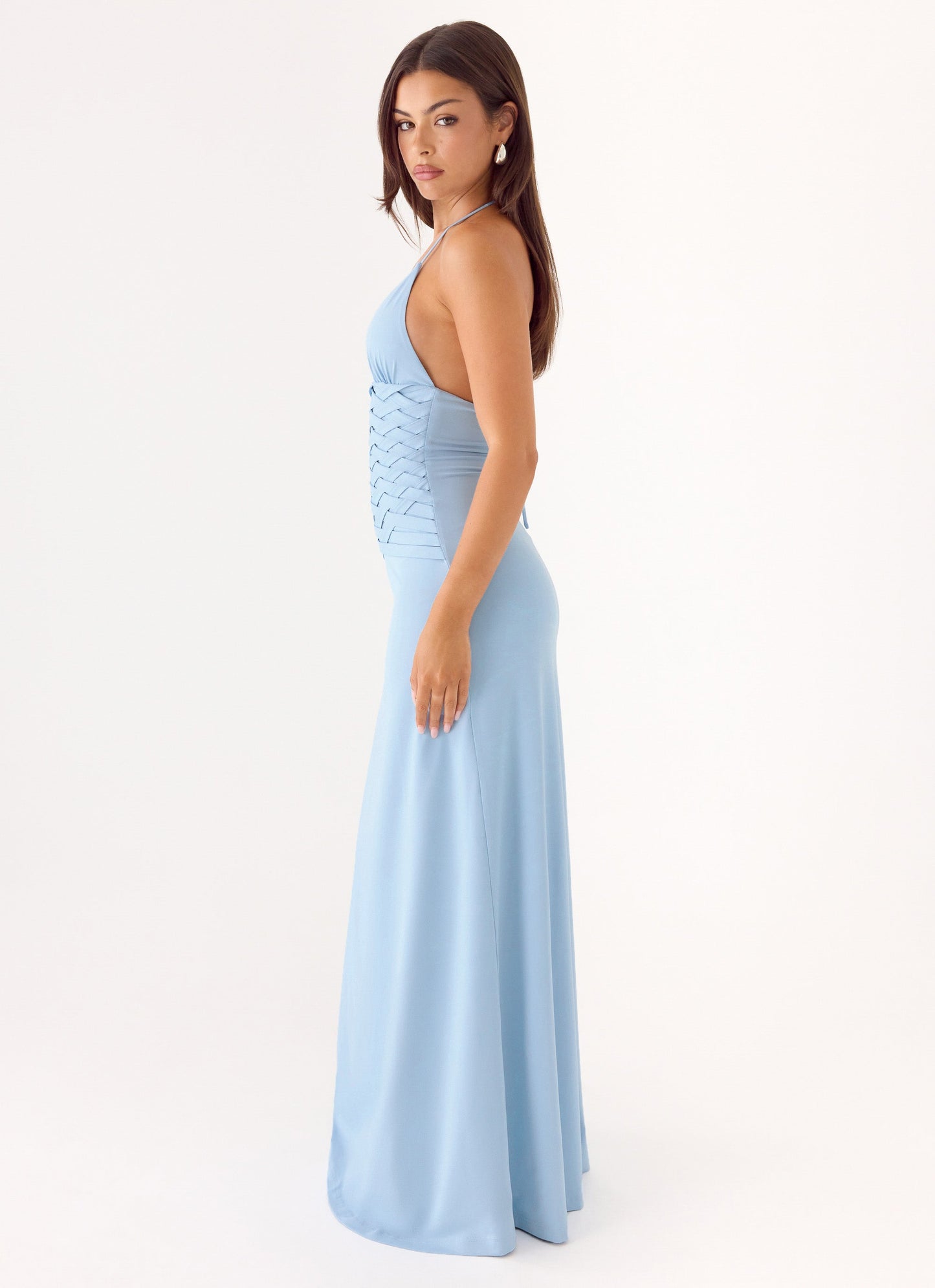 Vestido Maxi Artesanal Miliano en Color Azul