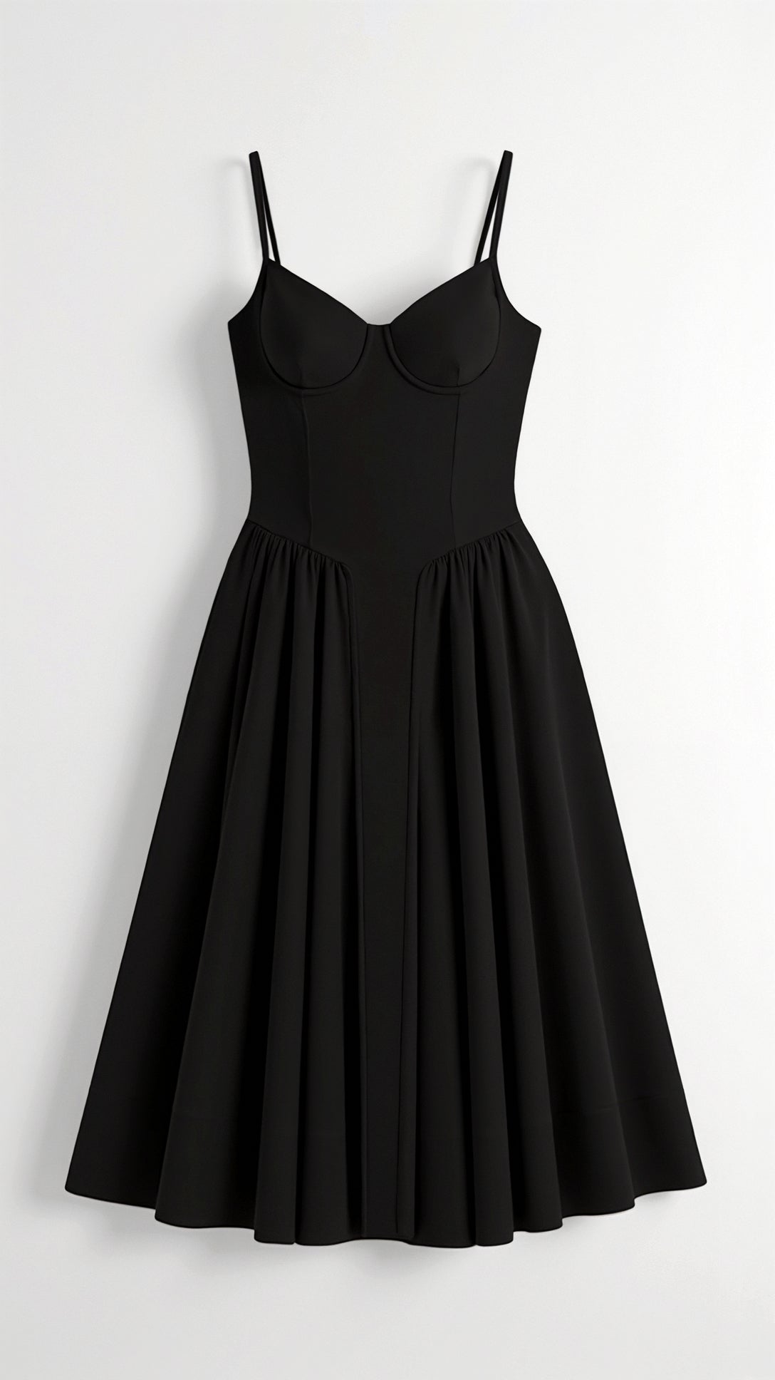 Odete - Midi Dress with Structured Bodice