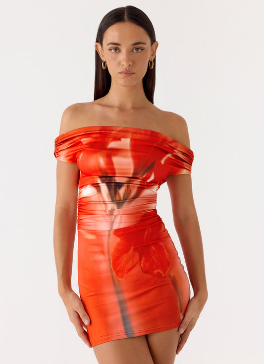 Mini Vestido Moka - Pétala Flamejante