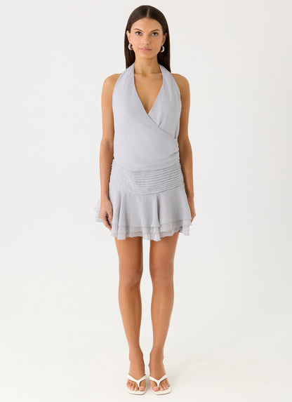 Vestido Corto Mura - Azul Nebuloso