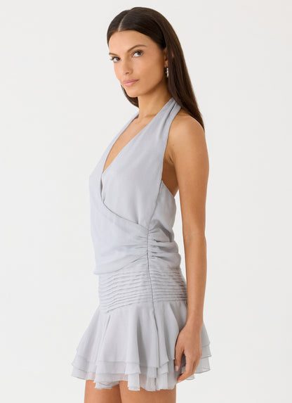 Vestido Corto Mura - Azul Nebuloso