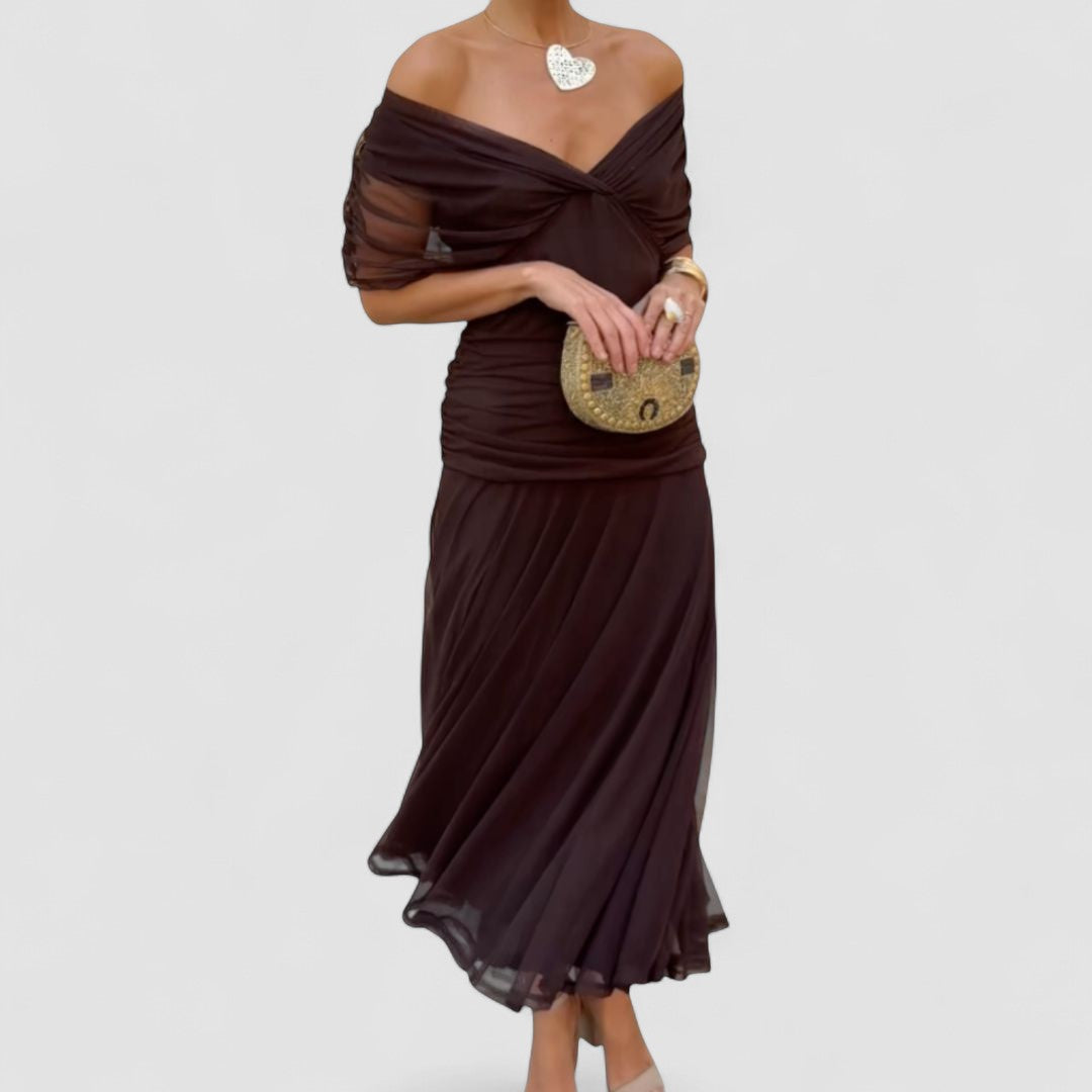 Luana - Vestido Chic con Escote en V
