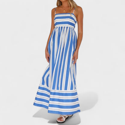Isabel - Vestido Longo Listrado