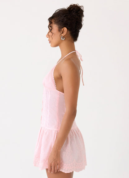 Vestido Mini Halter Rosa - Non Stop