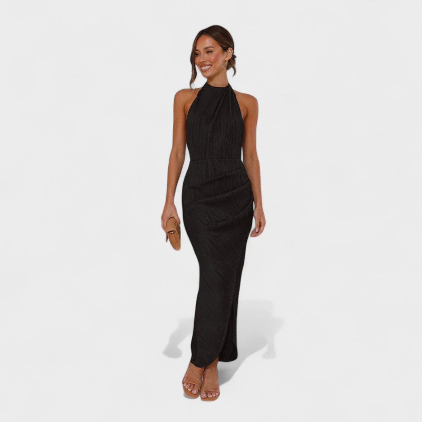 Camila - Vestido Longo com Pregas