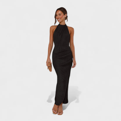 Camila - Vestido Longo com Pregas