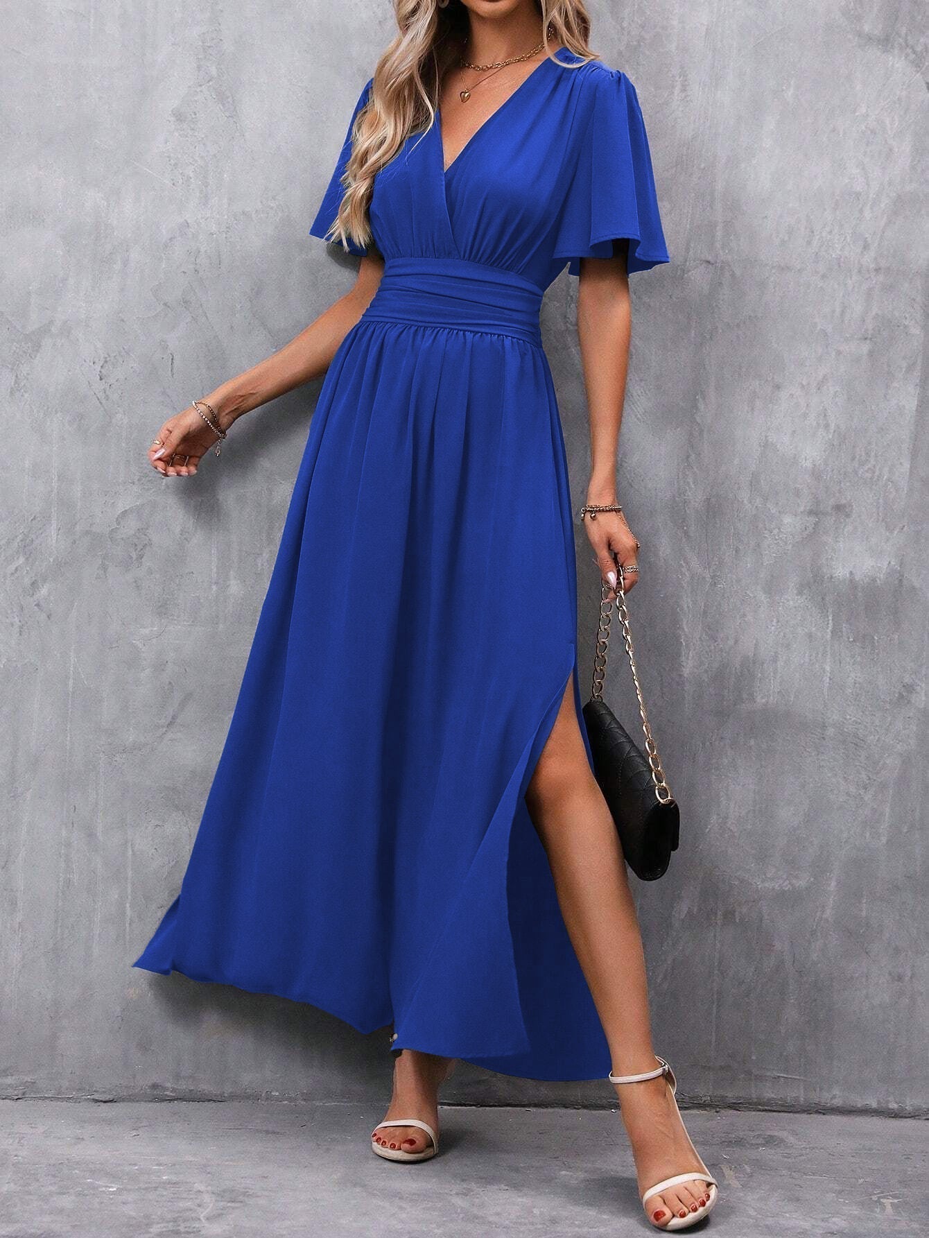 Eterna - Elegante Vestido Maxi Preto