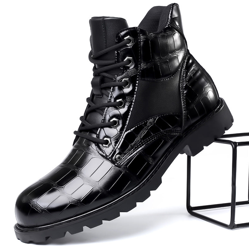Afonso - Botas de Couro de Crocodilo