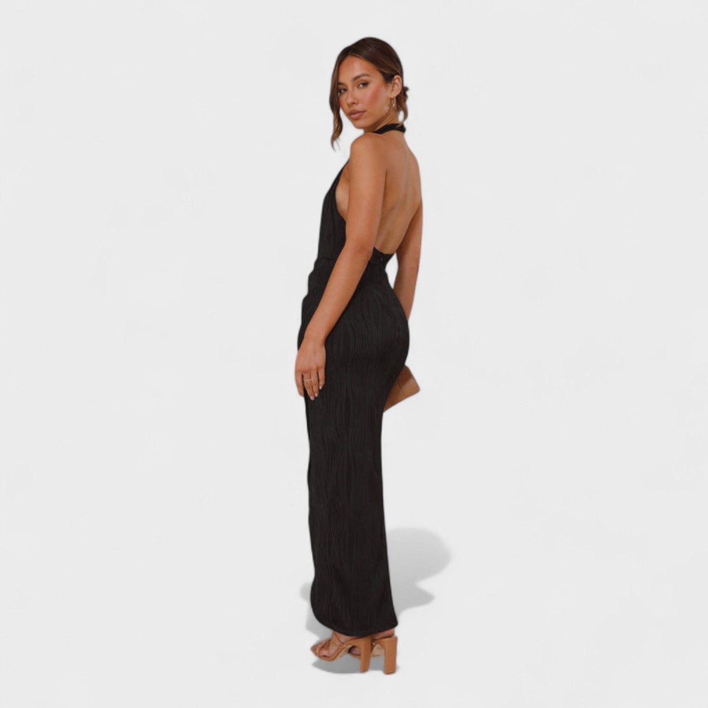 Camila - Vestido Longo com Pregas