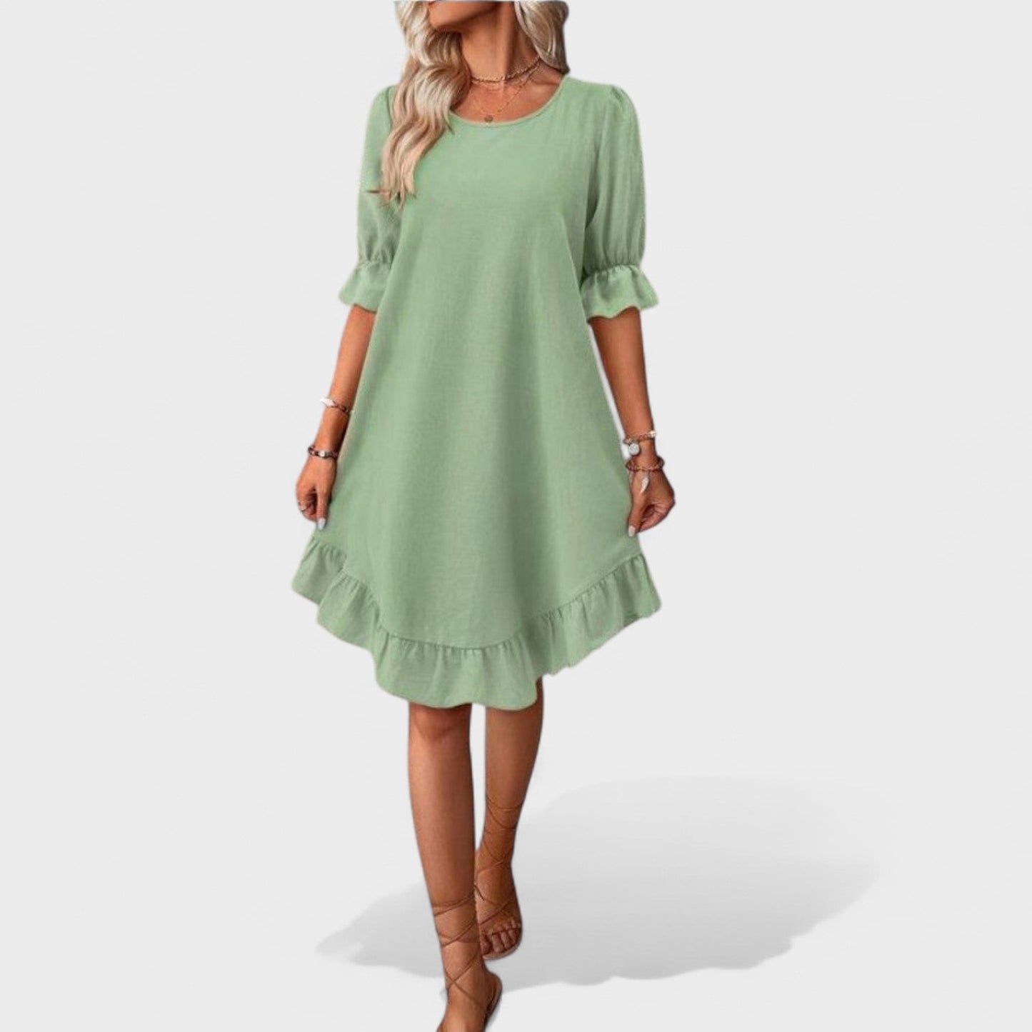 Sassa - Vestido Casual com Babados