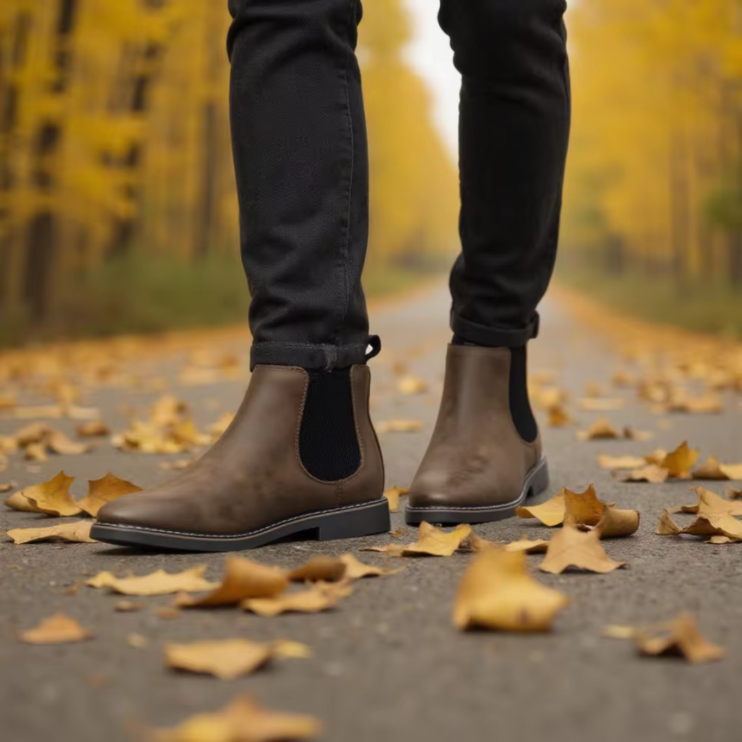 Dinis - Botins Chelsea de Couro
