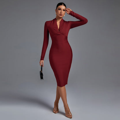 Samara - Vestido de Manga Longa
