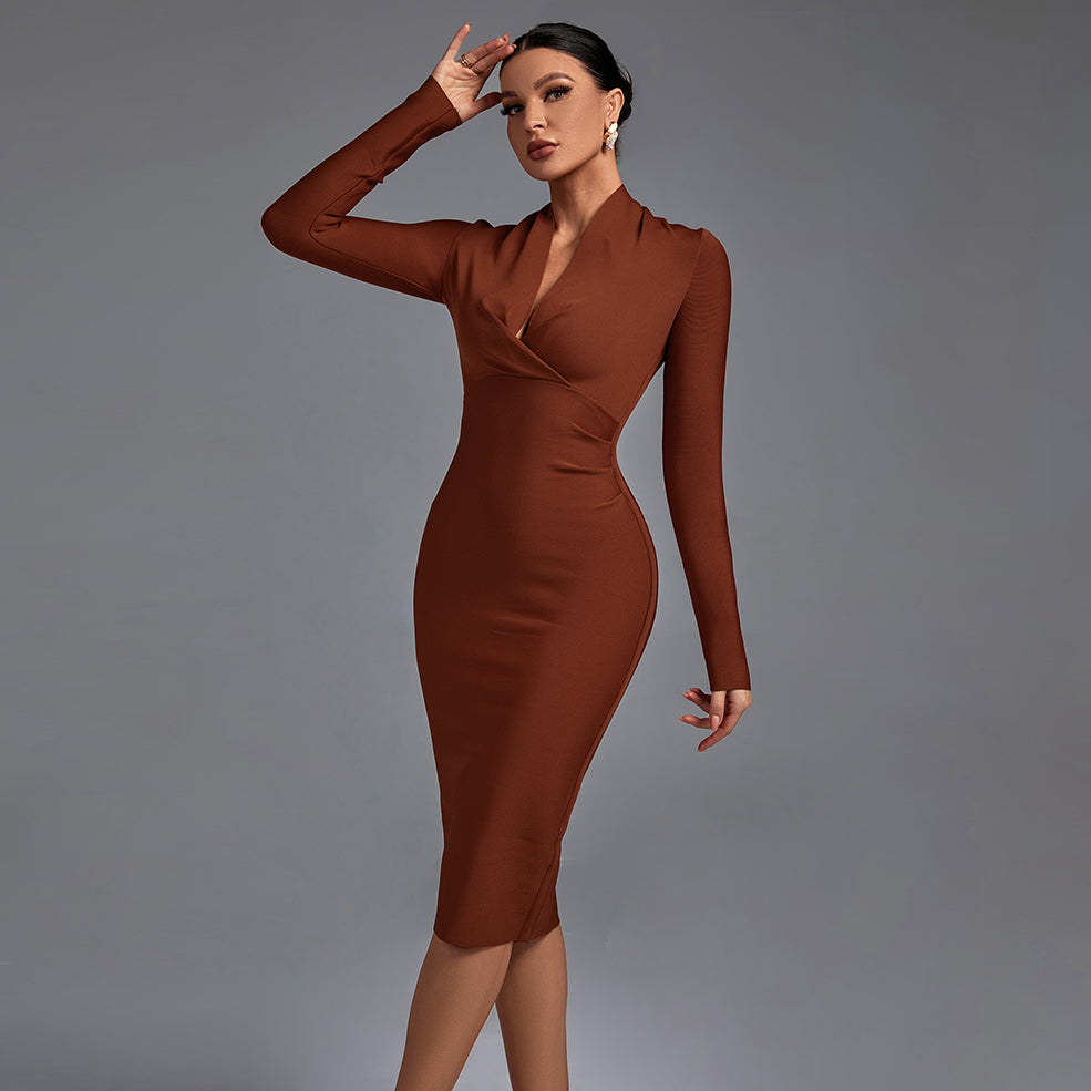 Samara - Vestido de Manga Longa