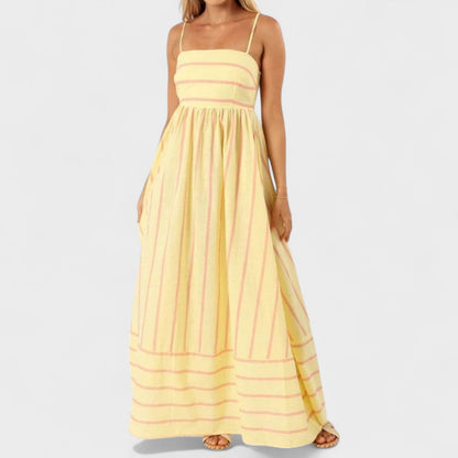 Isabel - Vestido Longo Listrado