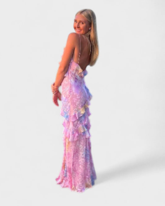 Julieta - Vestido Longo com Babados