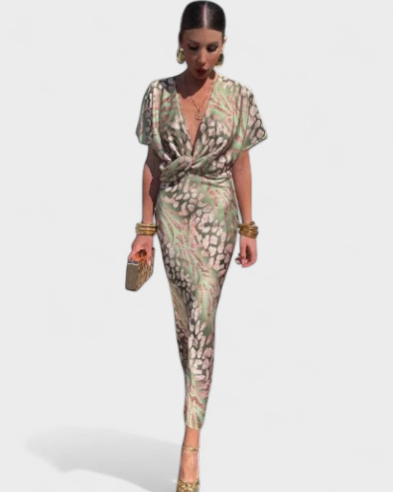 Vestido Floral Plissado Constança