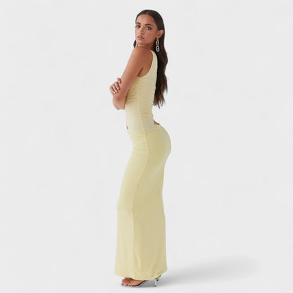 Serenela - Vestido Maxi Assimétrico Elegante