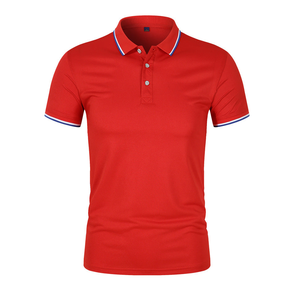 Transpirable Polo con Cuello de Canalé