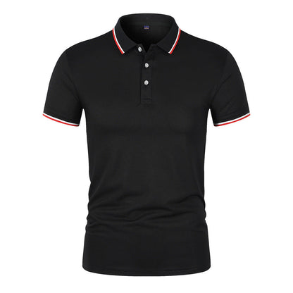 Transpirable Polo con Cuello de Canalé