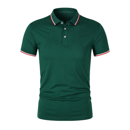 Respirável Polo com Colarinho Canelado