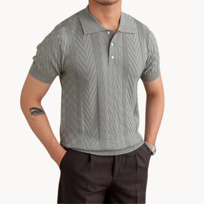 Textured Jacquard Polo