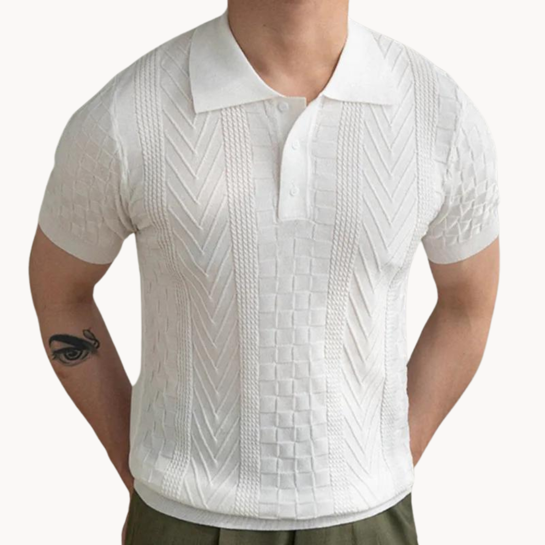 Textured Jacquard Polo