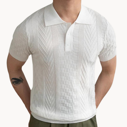 Textured Jacquard Polo