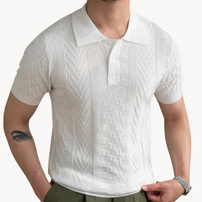 Textured Jacquard Polo
