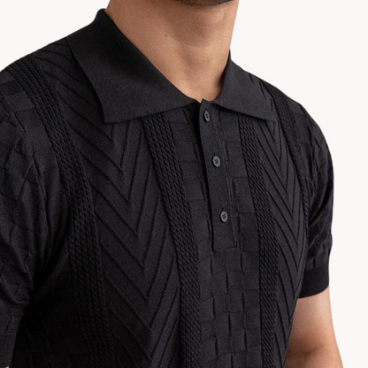 Textured Jacquard Polo