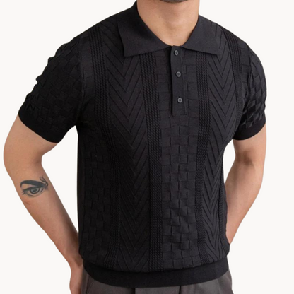 Textured Jacquard Polo