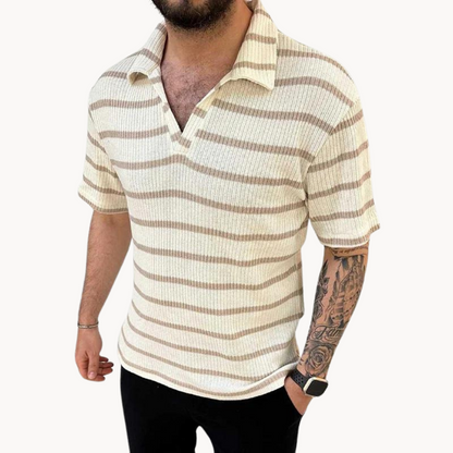 Camisa Polo Transpirable con Cuello Johnny