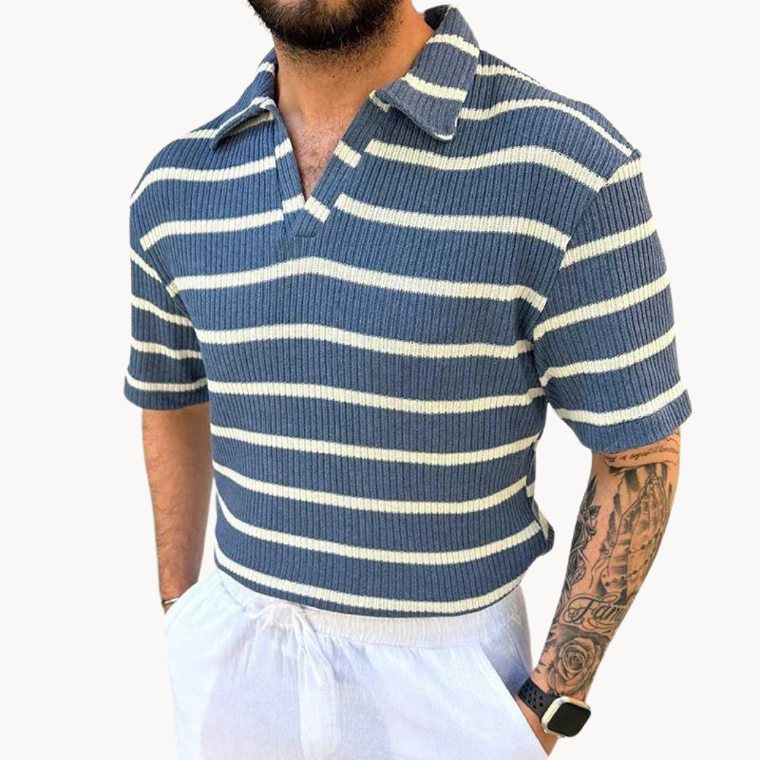 Camisa Polo Transpirable con Cuello Johnny