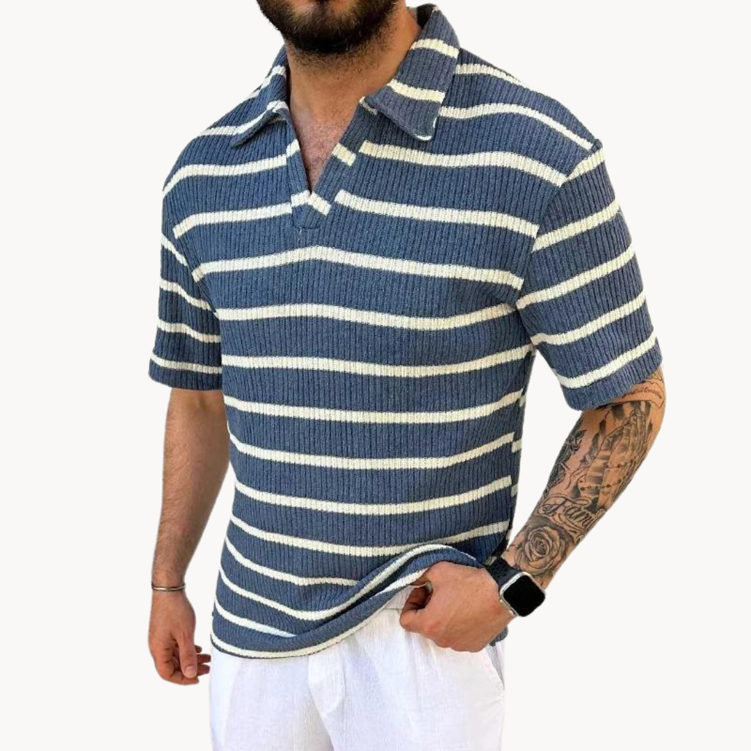 Camisa Polo Transpirable con Cuello Johnny