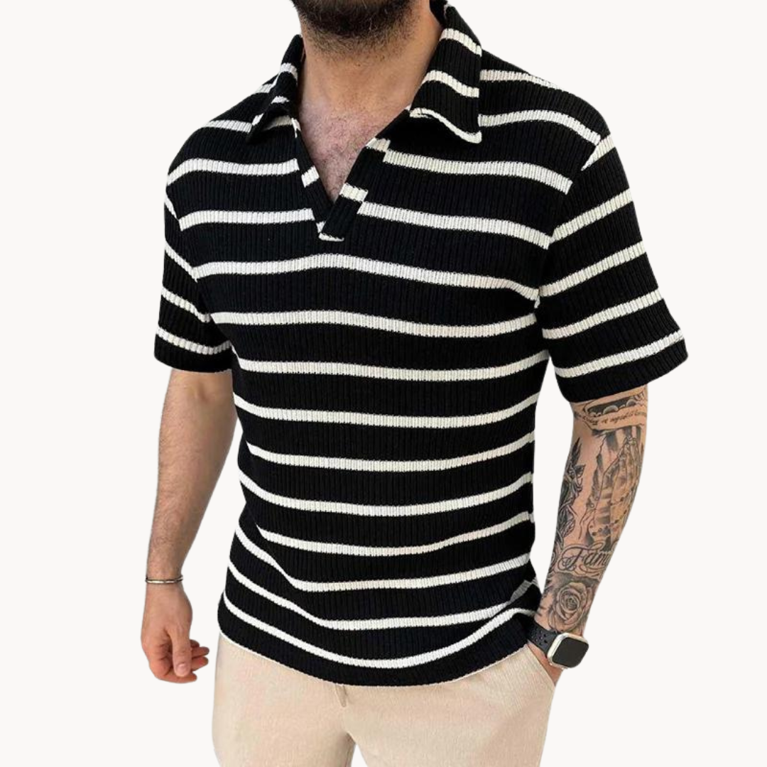 Camisa Polo Transpirable con Cuello Johnny