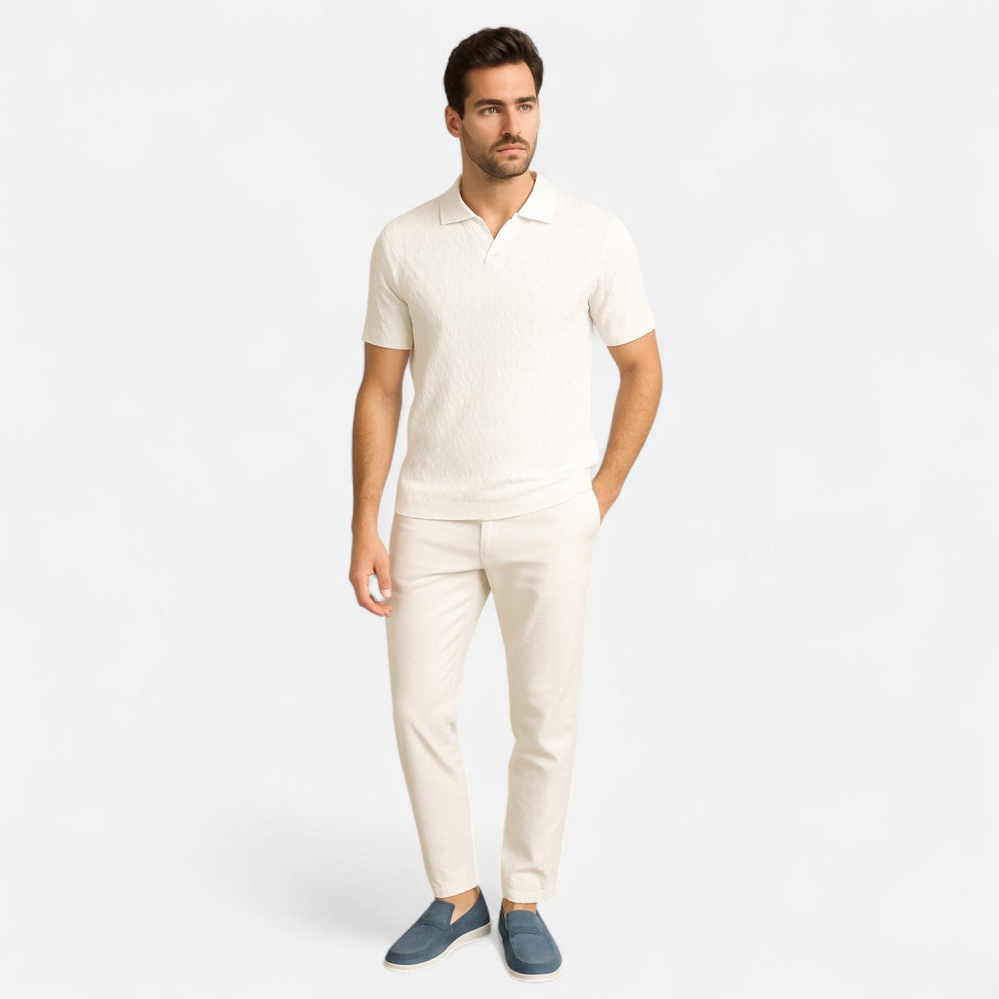 Polo Shirt - Blended Piqué Texture