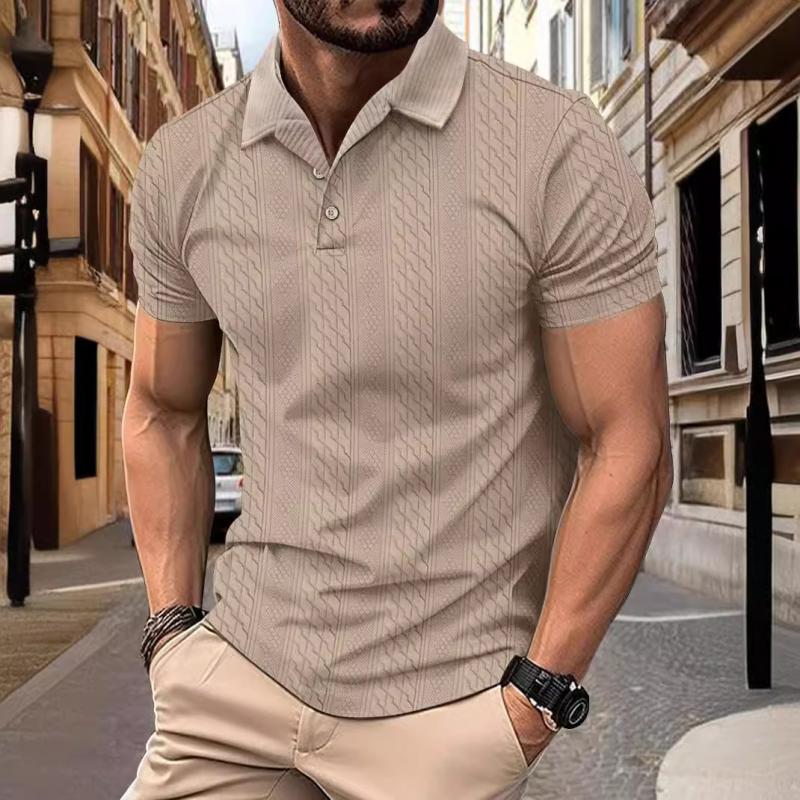 Camisa Polo Relaxada com Textura Jacquard
