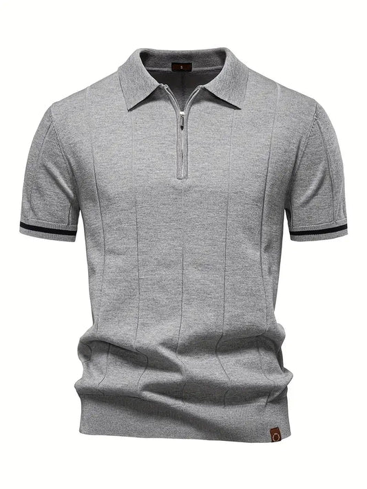 Camisa Polo Slim de Mezcla de Poliéster