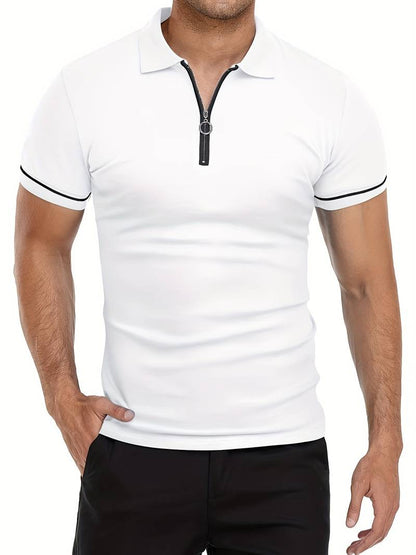 Polo Transpirable con Cuello de Cremallera