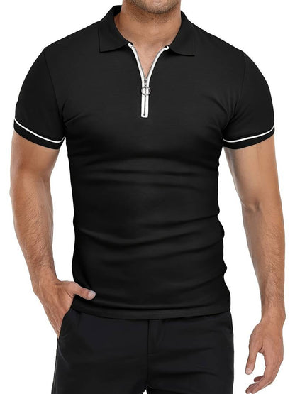 Polo Transpirable con Cuello de Cremallera