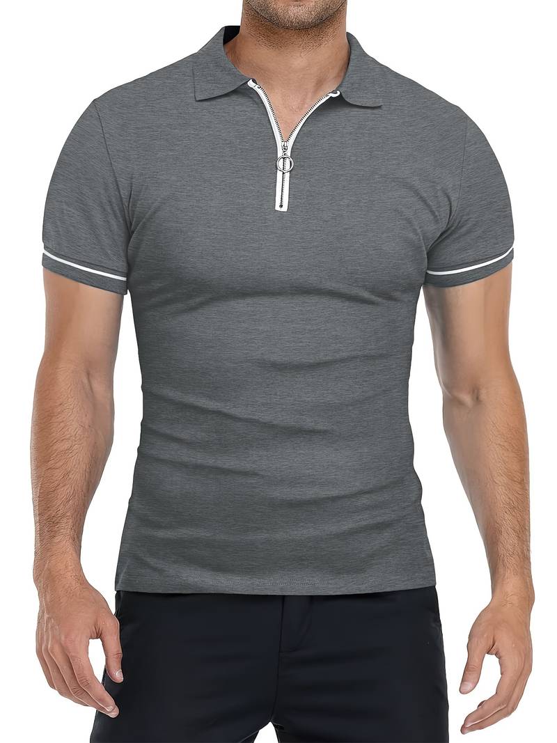Polo Shirt - Breathable Zip Collar