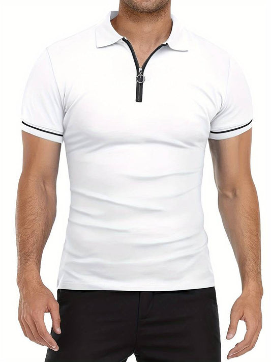 Polo Transpirable con Cuello de Cremallera