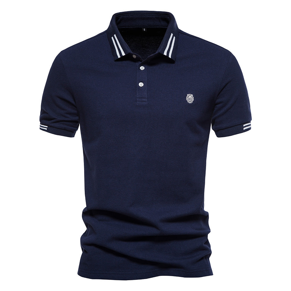Camisa Polo de Cuello Estructurado con Rayas